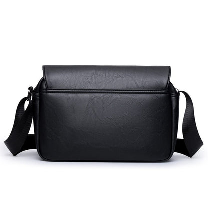 Mens PU Crossbody Bag Large Capacity Casual Commuting
