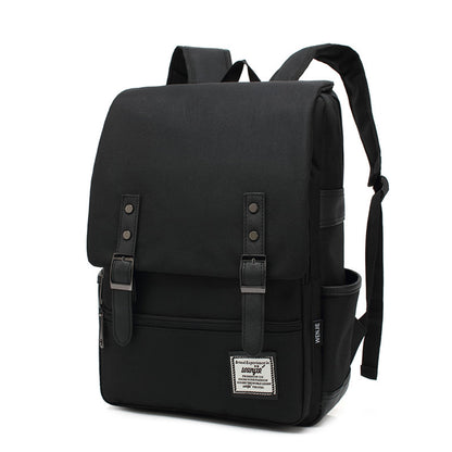 personality retro men and women outdoor canvas large travel backpack