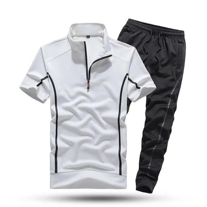 Men's Summer Zippered Sport Suit