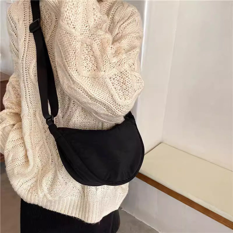 Womens PU Crossbody Bag Large Capacity Casual Shoulder Bag