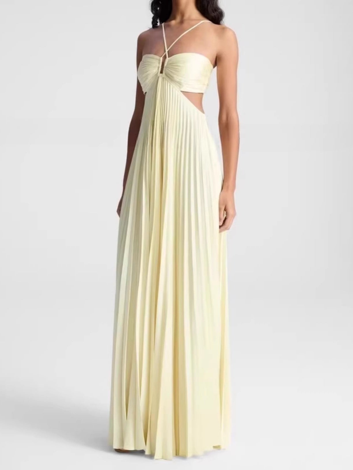 Women's Halter Neck Summer Dress – Flowy Maxi Dress