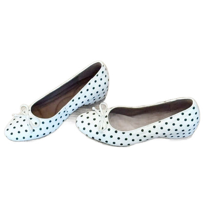 Women's Polka Dot Bow Mary Jane Flats