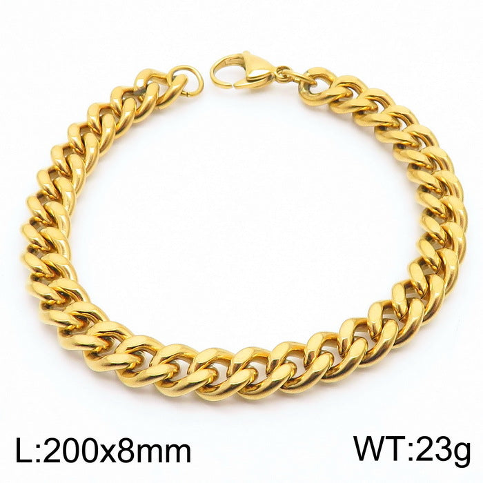 Cuban Chain Titanium Steel Bracelet