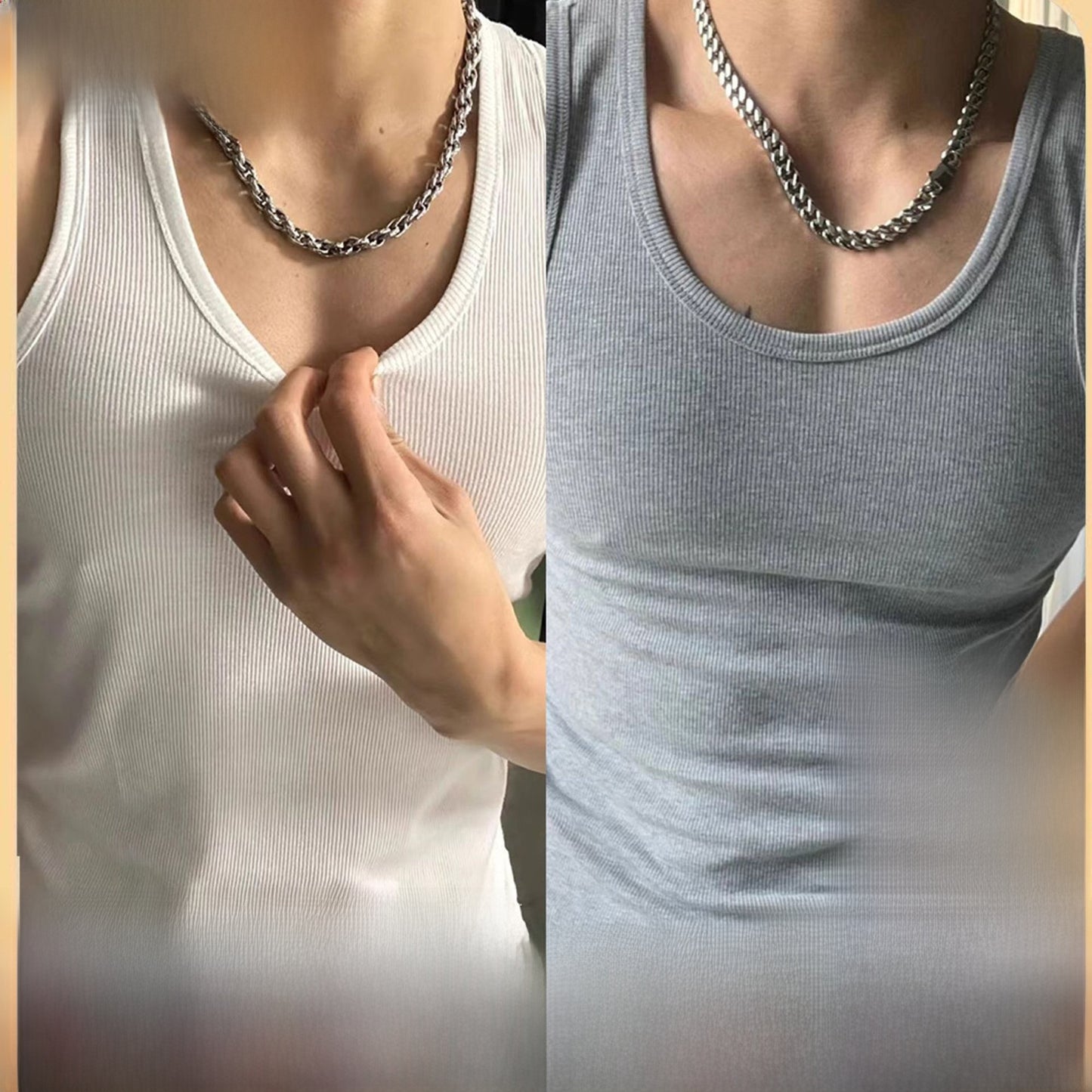 Mens Ribbed Cotton Sleeveless Vest