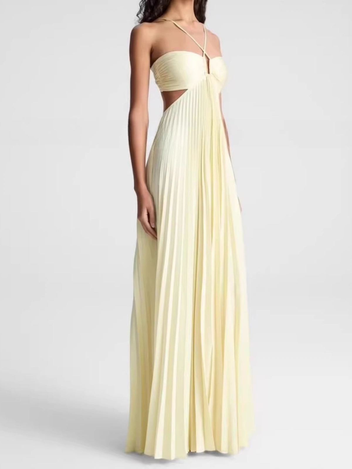 Women's Halter Neck Summer Dress – Flowy Maxi Dress