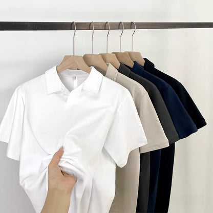 Men's Classic Short Sleeve Polo Shirt – Casual Cotton Blend Golf Shirt