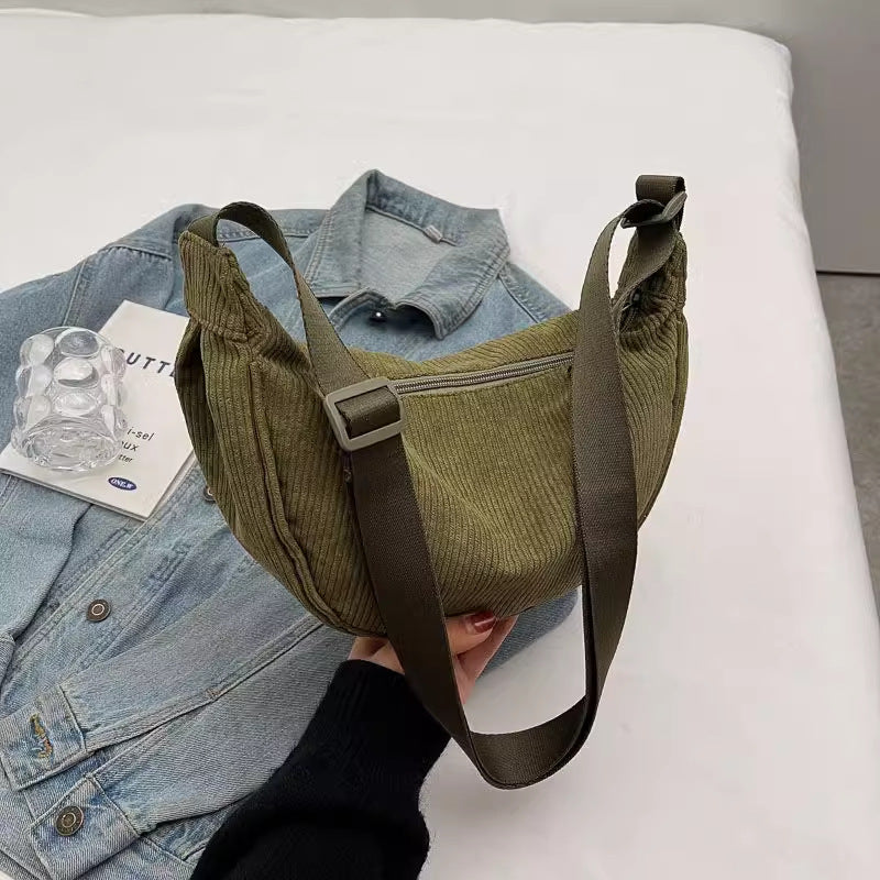 Womens PU Crossbody Bag Large Capacity Casual Shoulder Bag