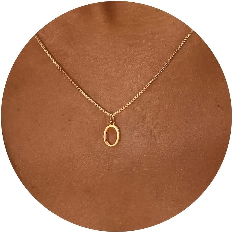 18K letter pendant