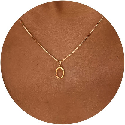 18K letter pendant