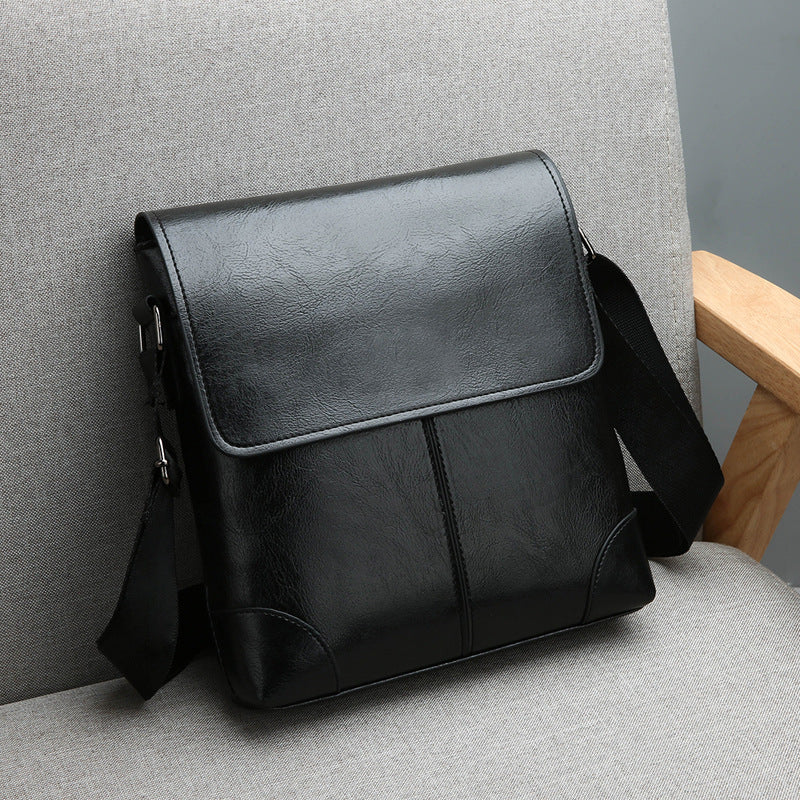 Mens PU Leather Business Shoulder Bag