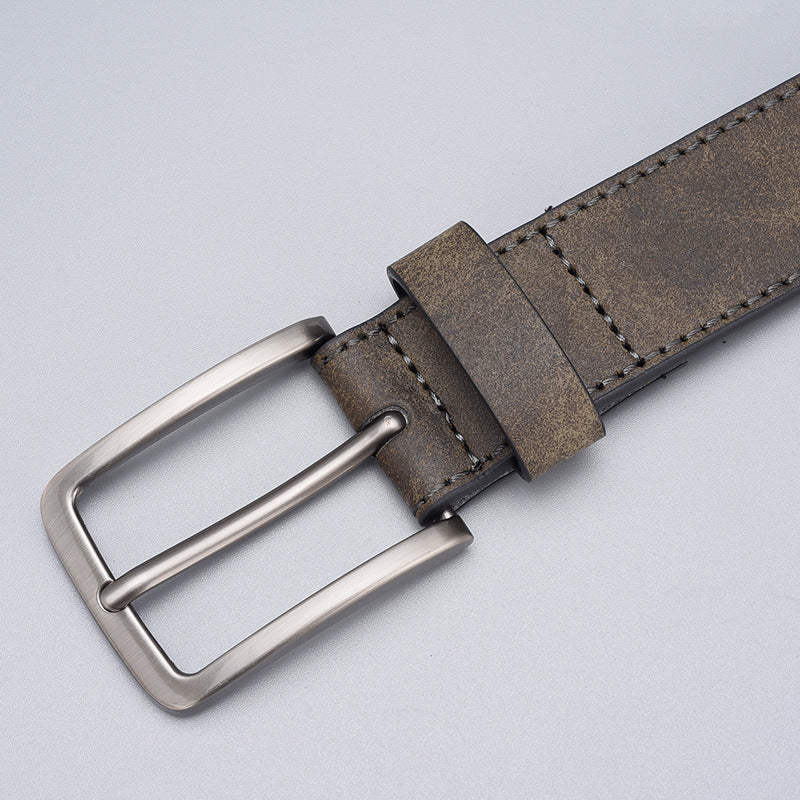 Mens Casual Pin Buckle Leather Belts