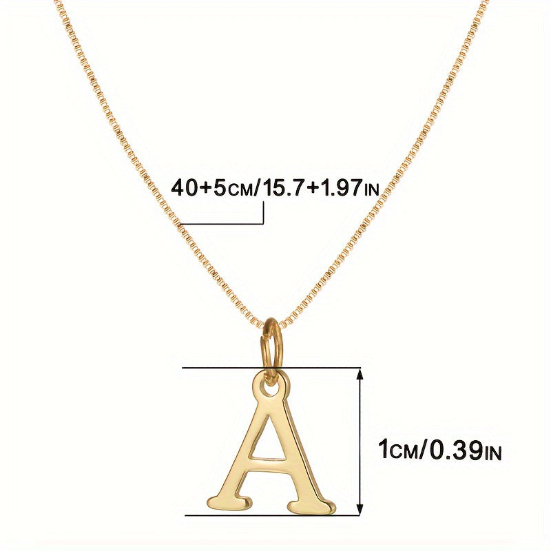 18K letter pendant