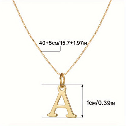 18K letter pendant