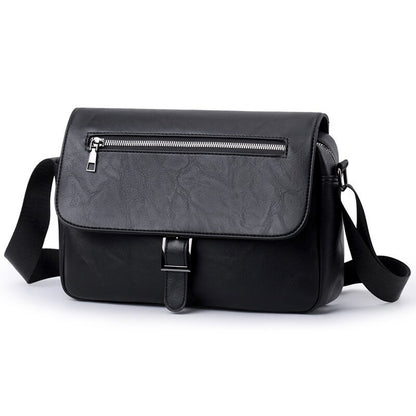 Mens PU Crossbody Bag Large Capacity Casual Commuting