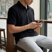 Men's Classic Short Sleeve Polo Shirt – Casual Cotton Blend Golf Shirt