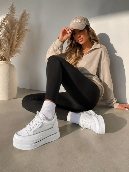 Women's White Platform Sneakers | Elevate Platform Sneakers by Aura X