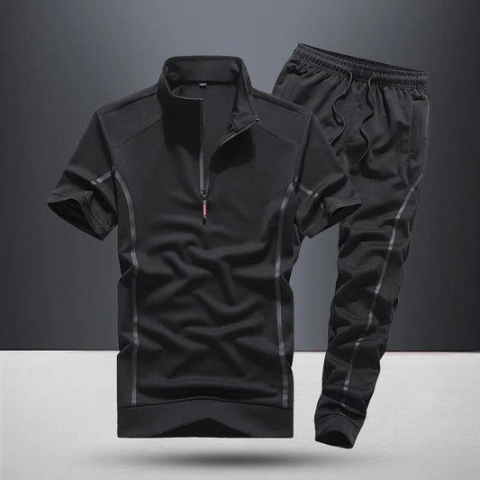 Men's Summer Zippered Sport Suit