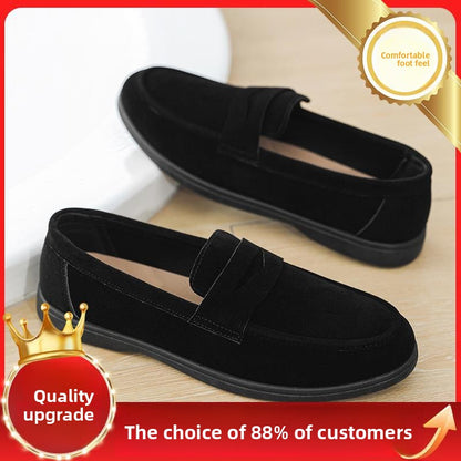Mens Retro SlipOn Platform Shoes