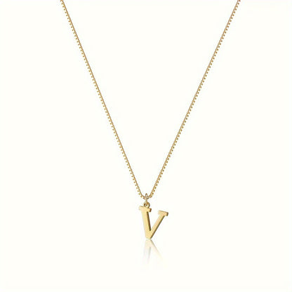 18K letter pendant