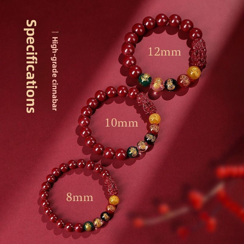 Five Fortune Gods Cinnabar Bracelet – Feng Shui Wealth & Prosperity Bracelet
