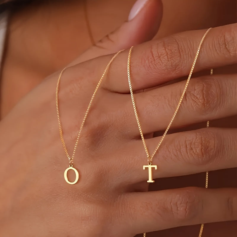 18K letter pendant