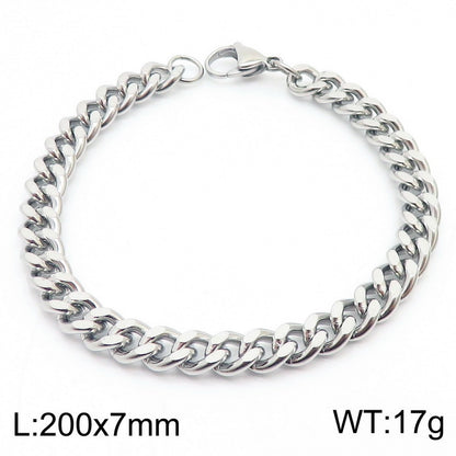 Cuban Chain Titanium Steel Bracelet