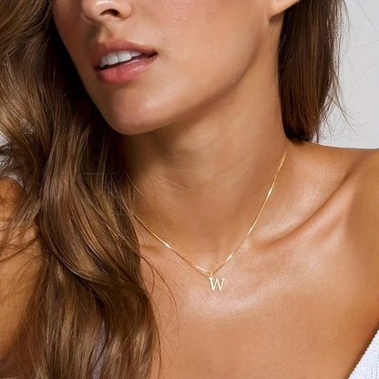18K letter pendant