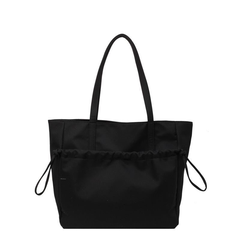 Simple Drawstring Nylon Bag, Large Capacity