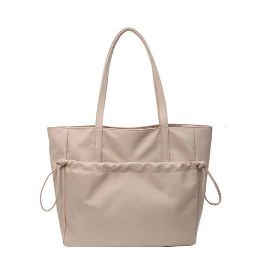 Simple Drawstring Nylon Bag, Large Capacity