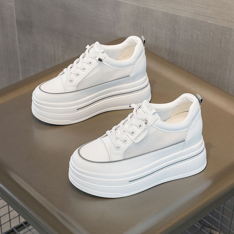 Women's White Platform Sneakers | Elevate Platform Sneakers by Aura X
