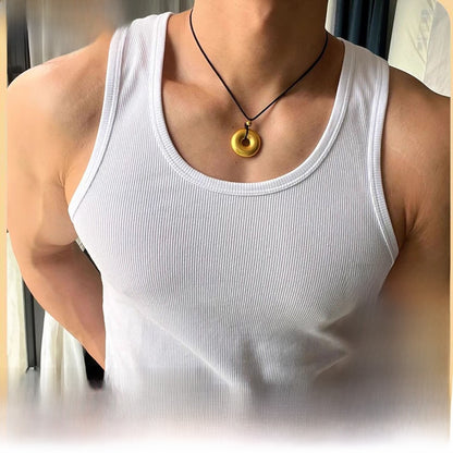 Mens Ribbed Cotton Sleeveless Vest