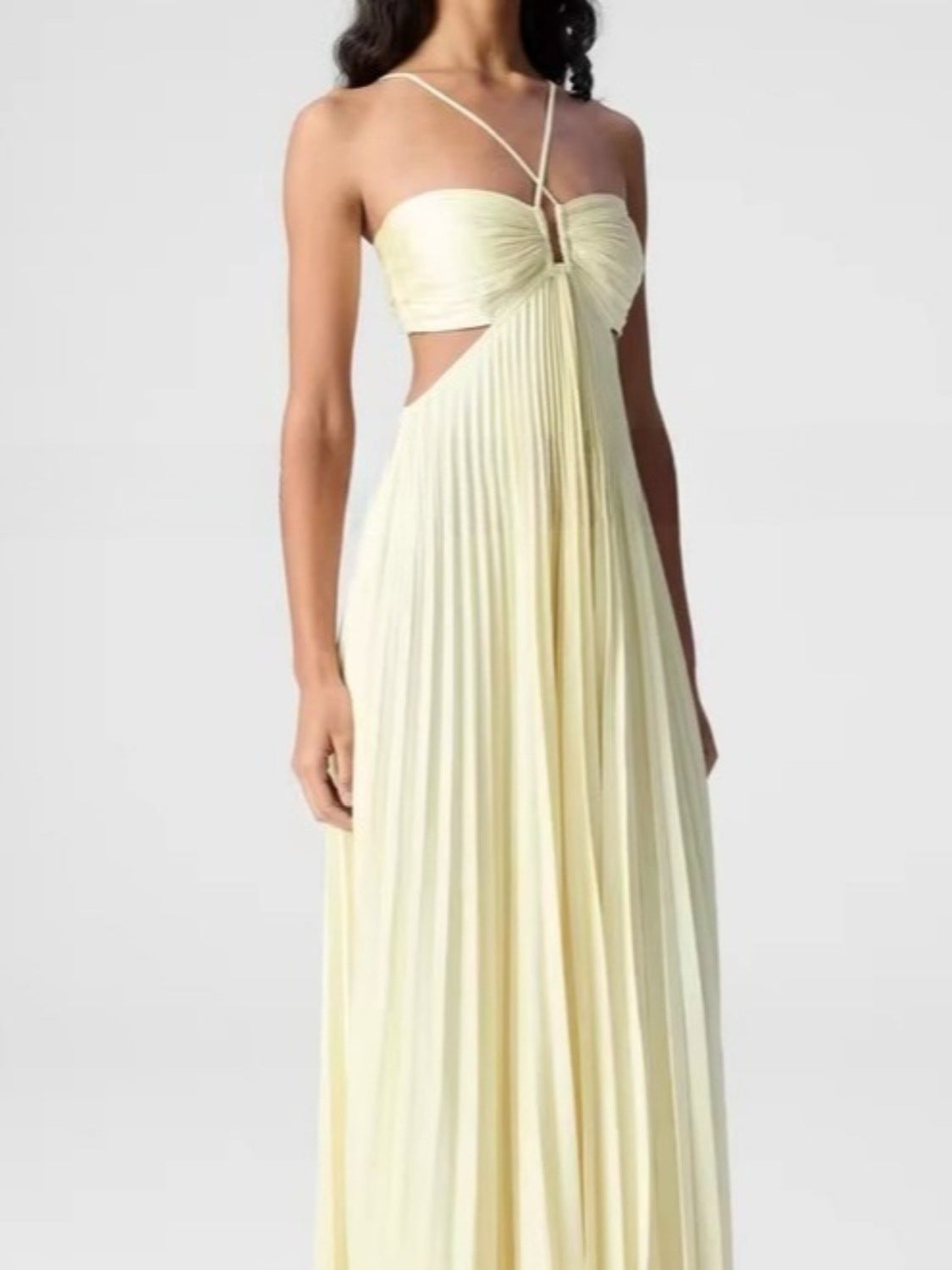 Women's Halter Neck Summer Dress – Flowy Maxi Dress