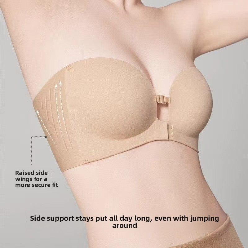 Women's Front Closure Strapless Bra
